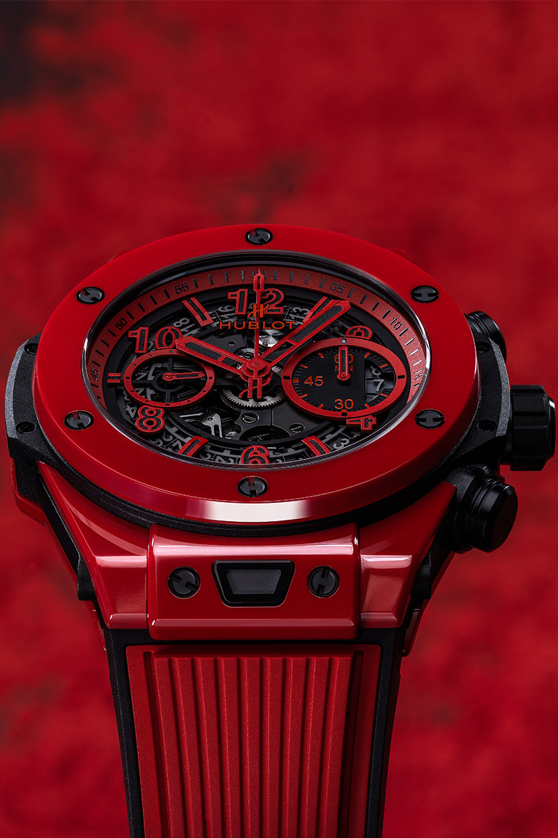 hublot big bang unico red magic ceramic watch