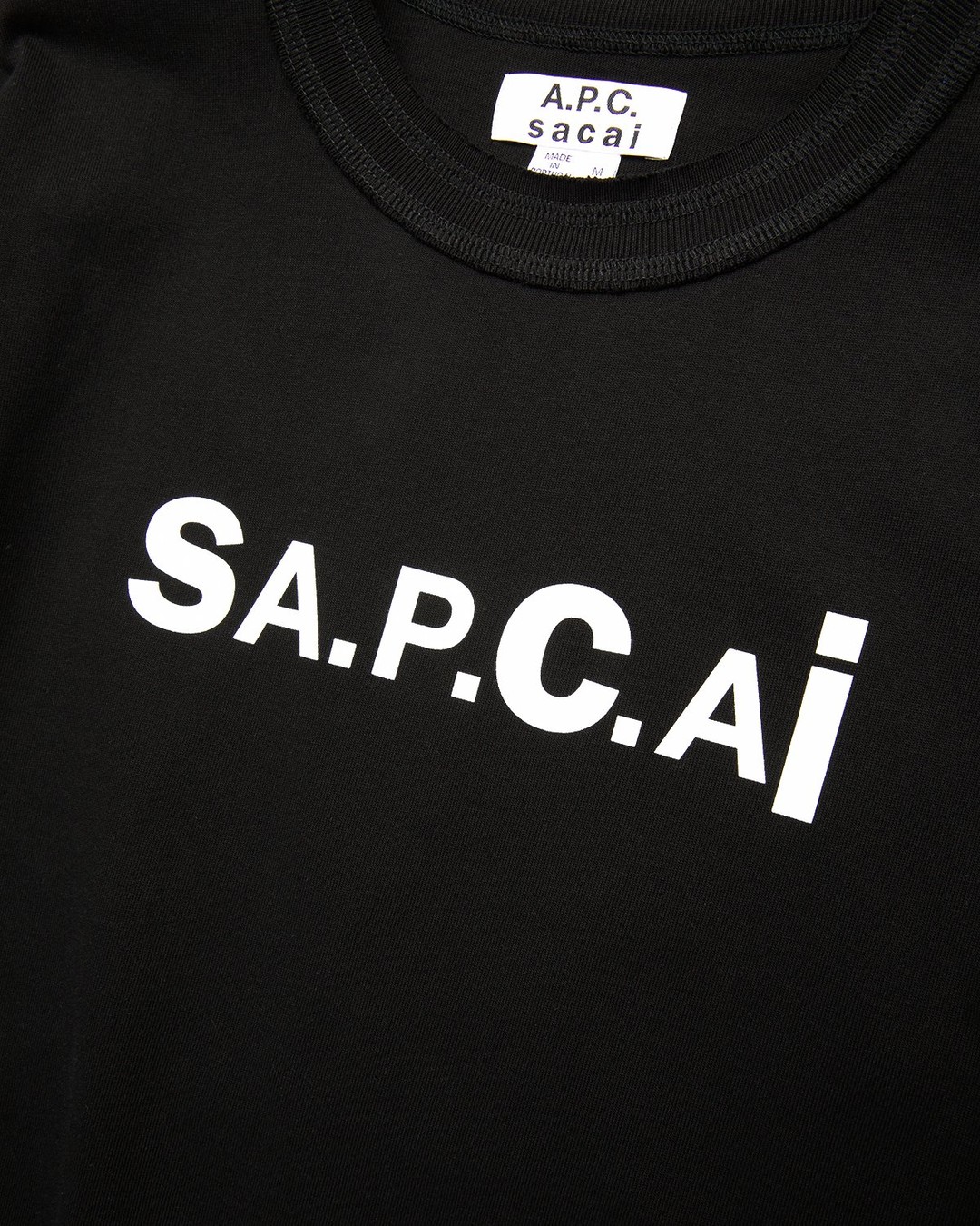 A.P.C. x Sacai – Kiyo T-Shirt Black - Tops - Black - Image 3