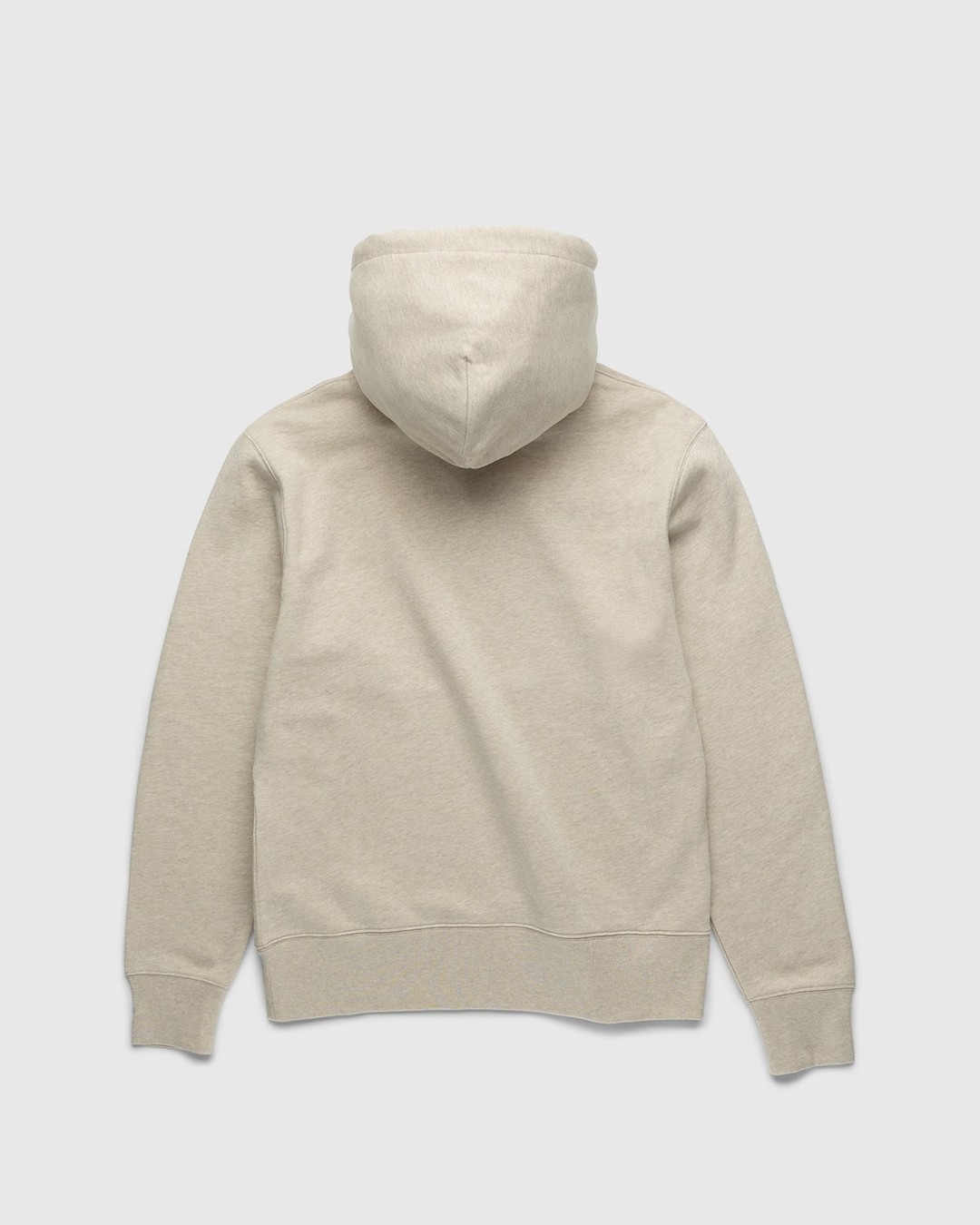 Acne Studios – Organic Cotton Hooded Sweatshirt Oatmeal Melange - Sweats - Beige - Image 2
