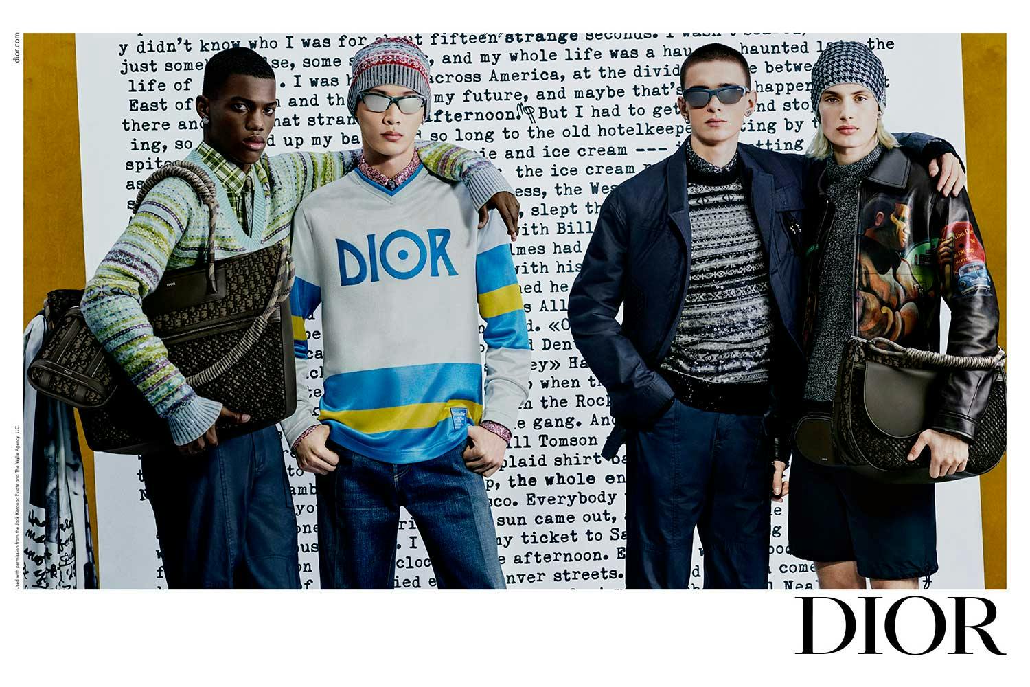 Dior Fall/Winter 2022 Menswear Collection, Jack Kerouac Campaign Dior Fall/Winter 2022 Menswear Collection, Jack Kerouac Campaign