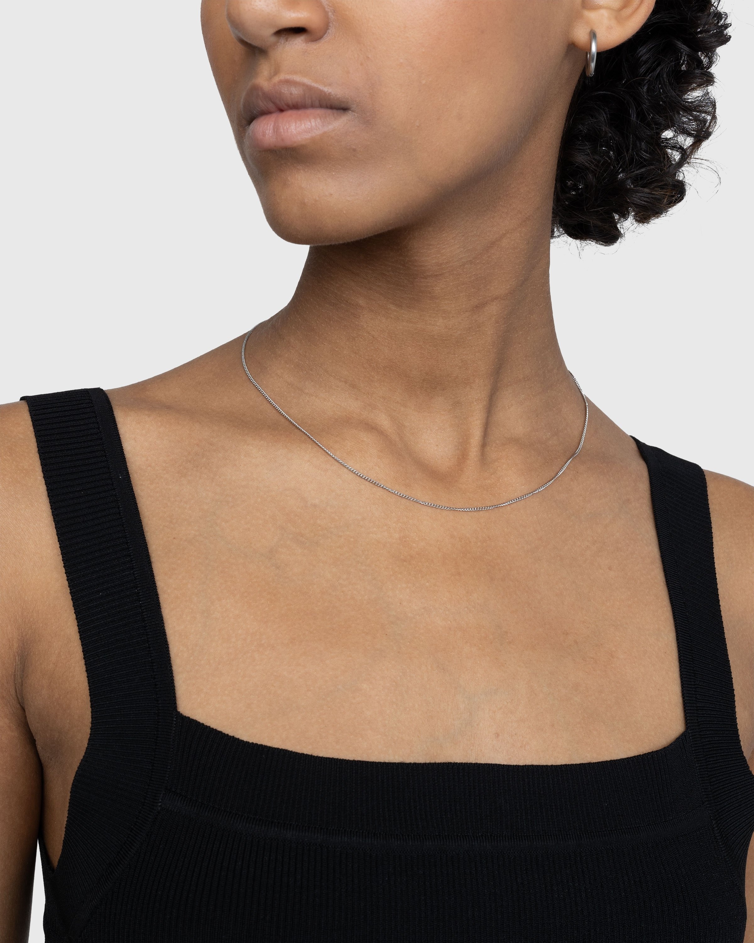 Dries van Noten – Logo Tag Necklace Silver - Jewelry - Silver - Image 3