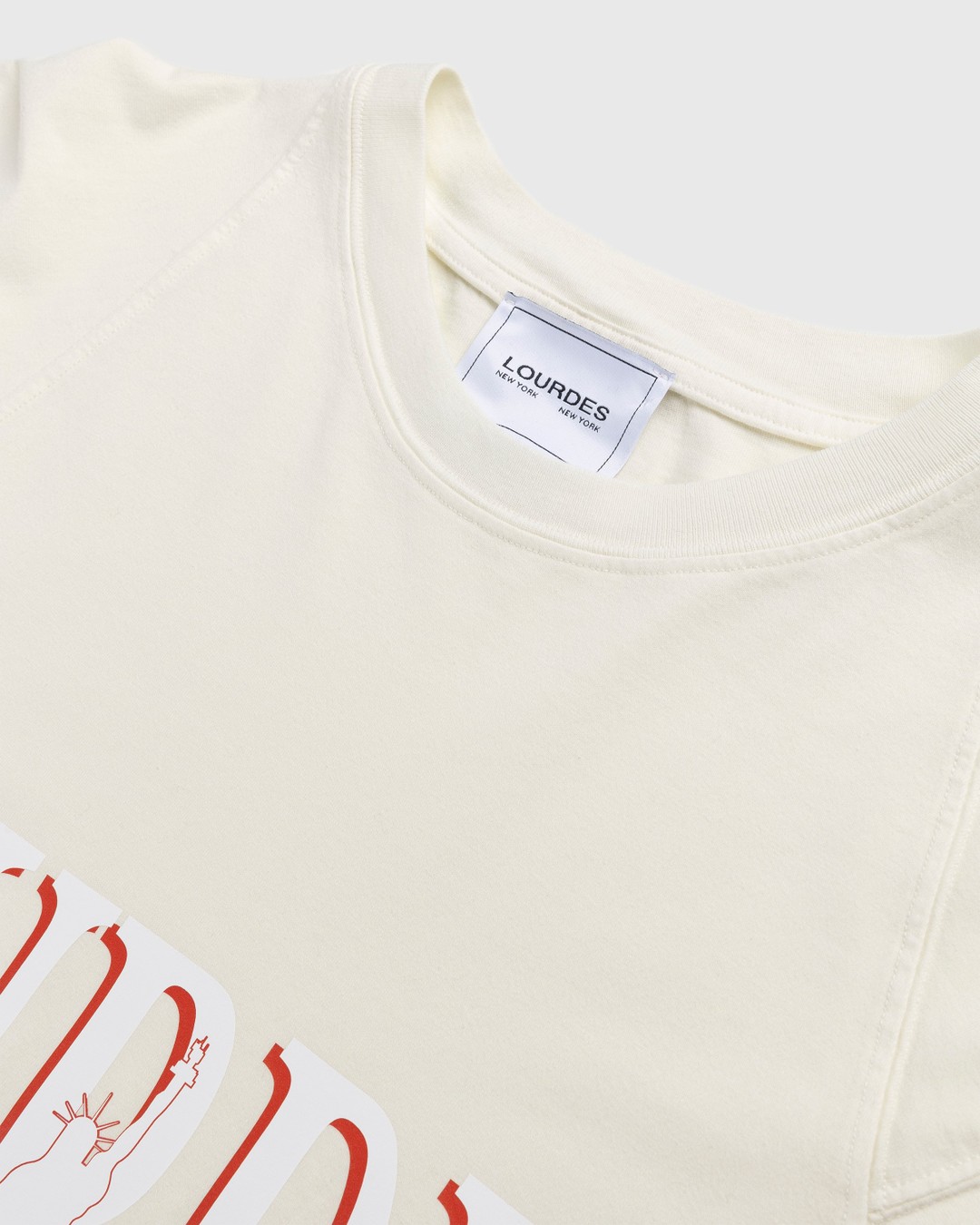 Lourdes New York – Skyline Tee Tinto Capo Cream - T-shirts - White - Image 3