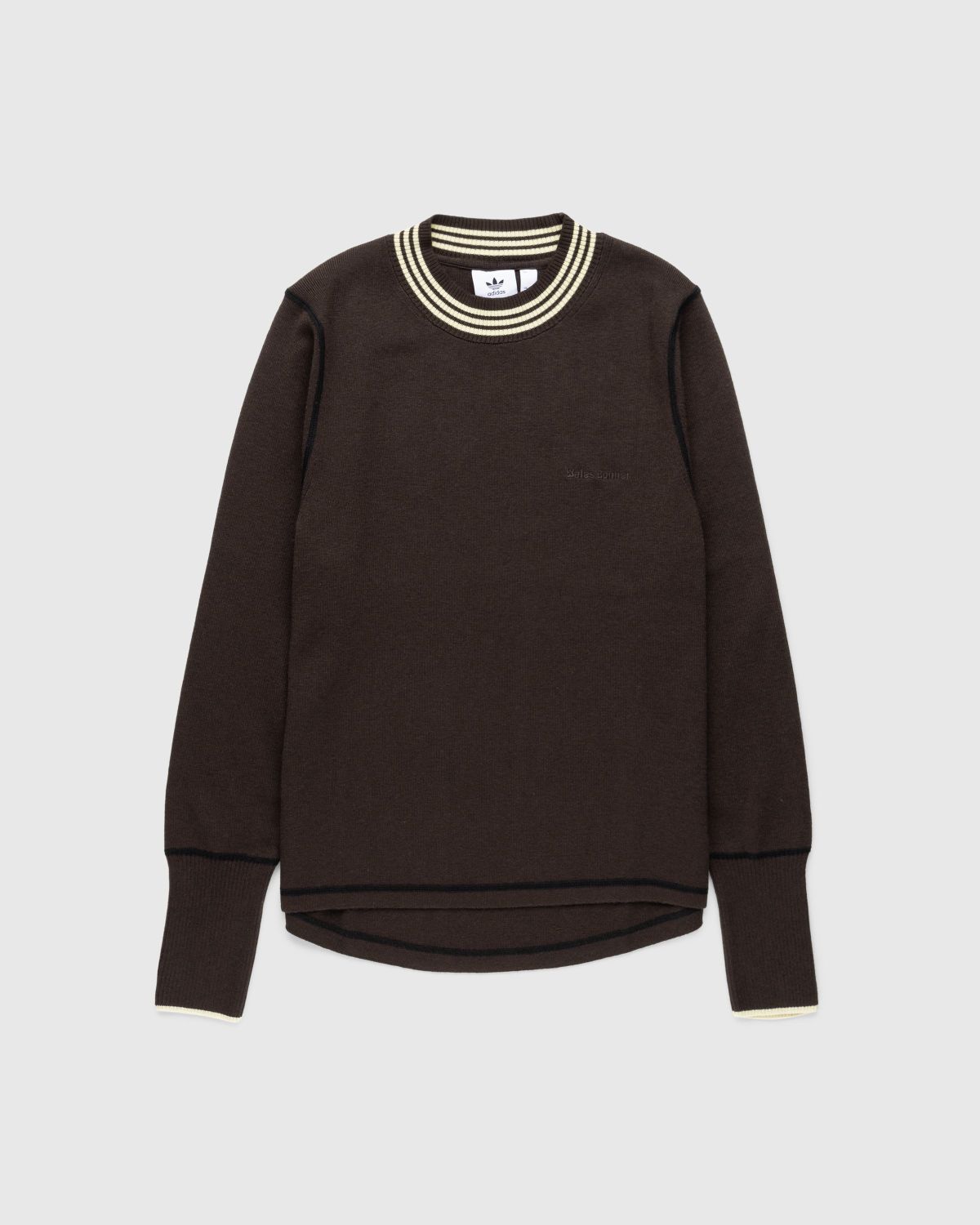 Adidas x Wales Bonner – Knit Long-Sleeve Top Dark Brown - Longsleeves - Brown - Image 1