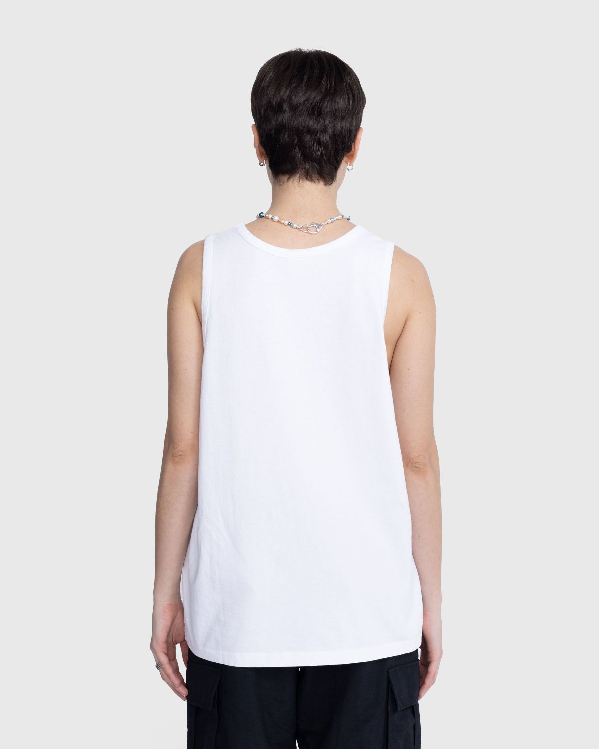 Highsnobiety x Bar Basso – Logo Tank Top White - Men Tops - White - Image 4