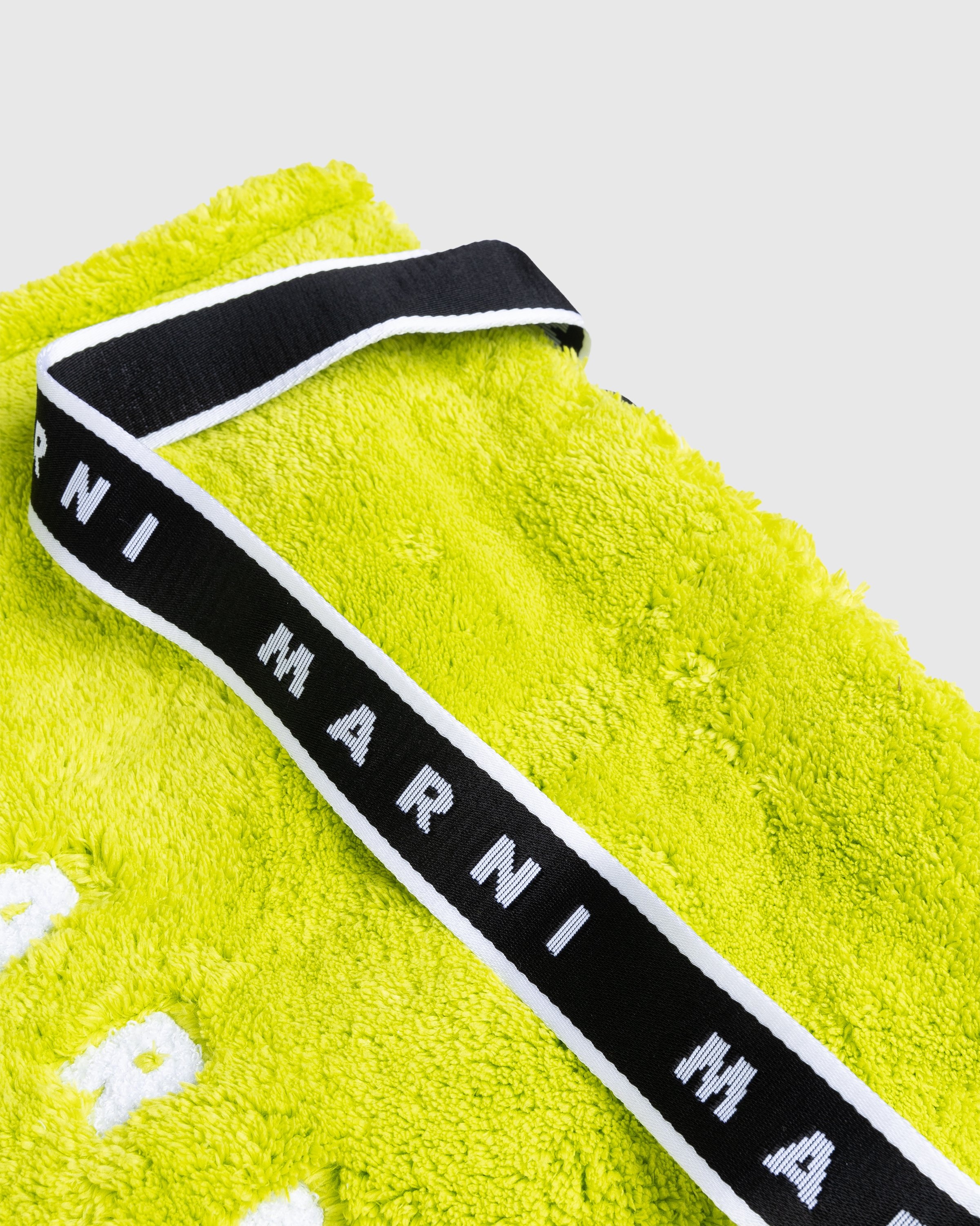 Marni – Terry Cloth Tote Bag Light Lime - Bags - Green - Image 5