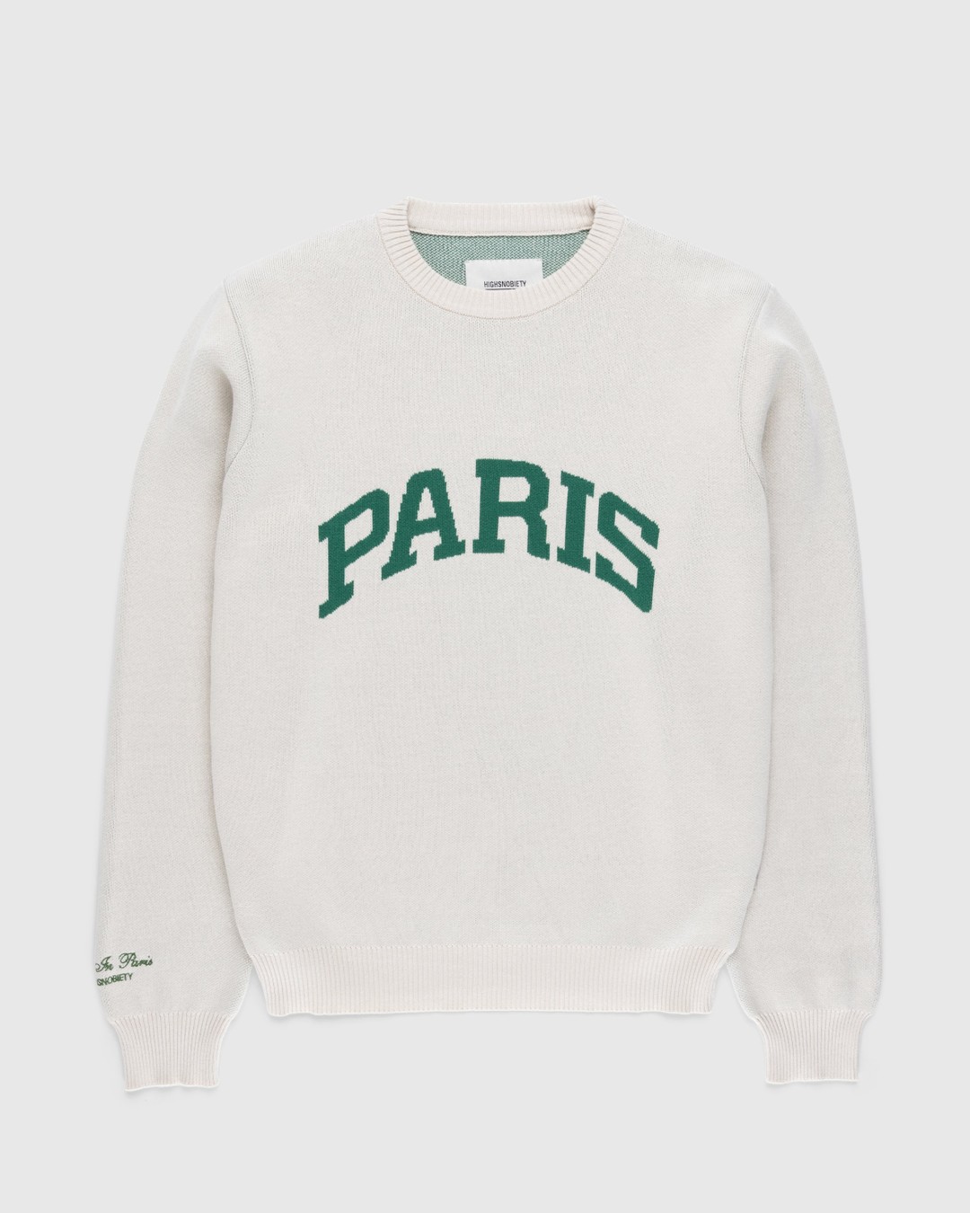 Highsnobiety – Not in Paris 5 Knitted Sweater - Sweats - Beige - Image 1