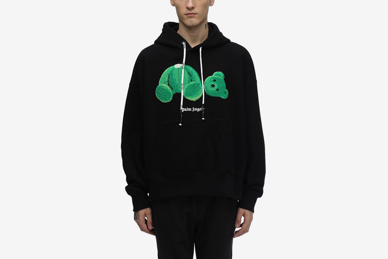 Hoodie with Bear Patch