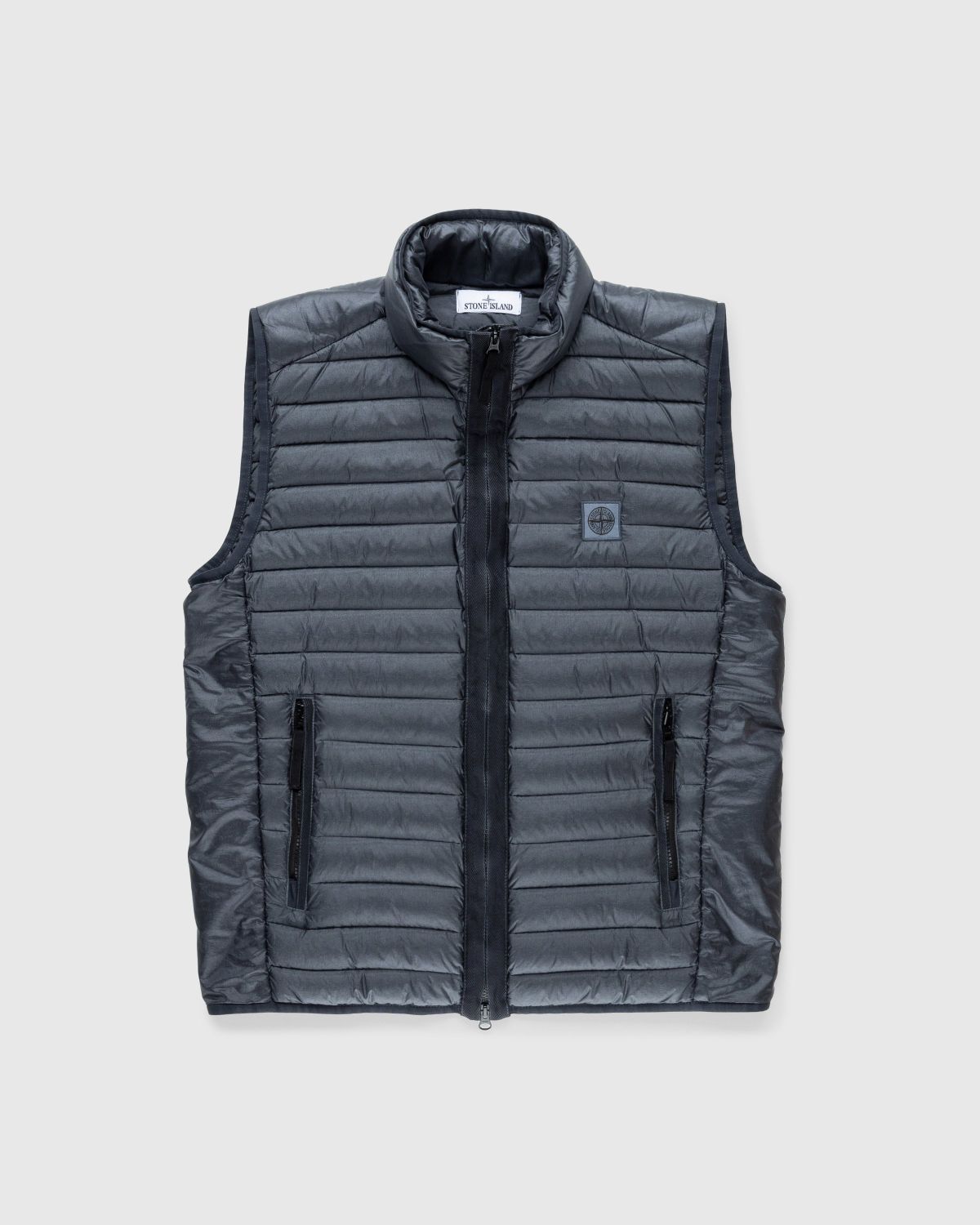 Stone Island – Recycled Nylon Down Vest Lead Grey - Outerwear - Grey - Image 1