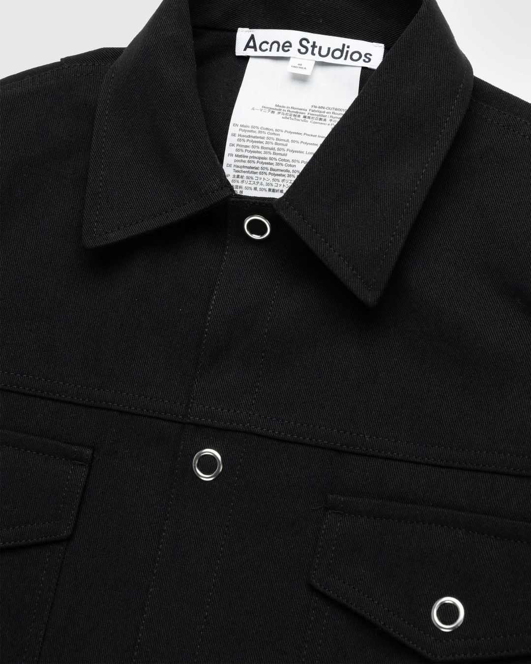 Acne Studios Twill Jacket Black Highsnobiety Shop