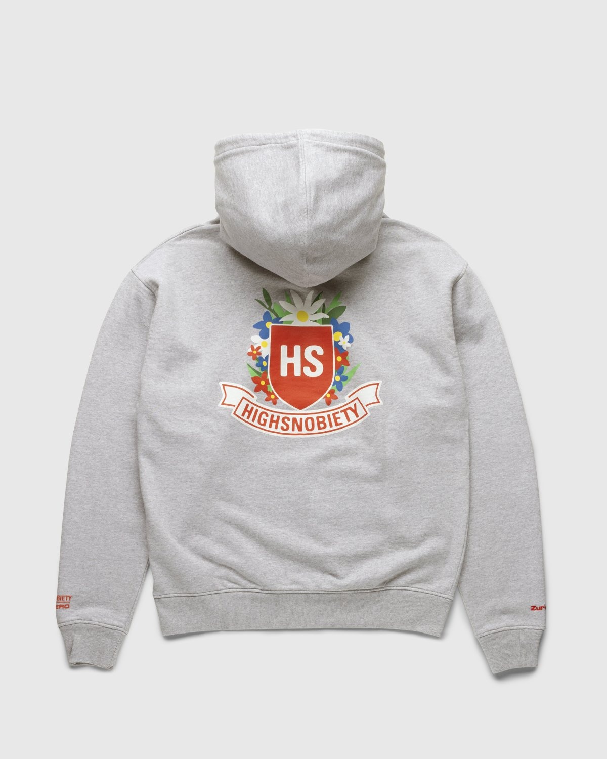 Highsnobiety – GATEZERO Crest Hoodie Grey - Sweats - Grey - Image 1
