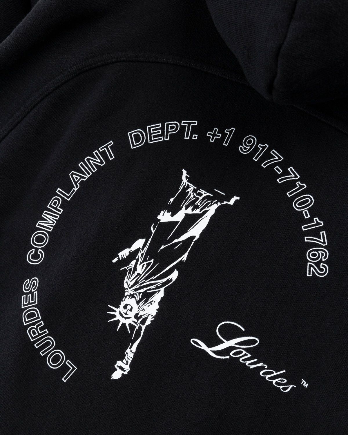 Lourdes New York – Basic Hoodie Black - Sweats - Black - Image 3