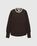 Knit Long-Sleeve Top Dark Brown