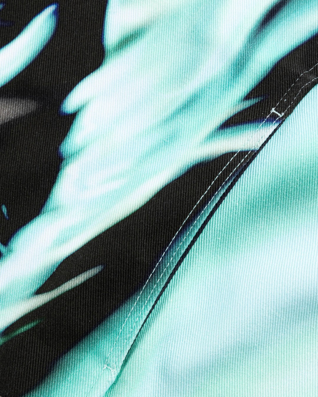 Gerrit Jacob – Printed Denim Jacket Mint - Outerwear - Green - Image 7