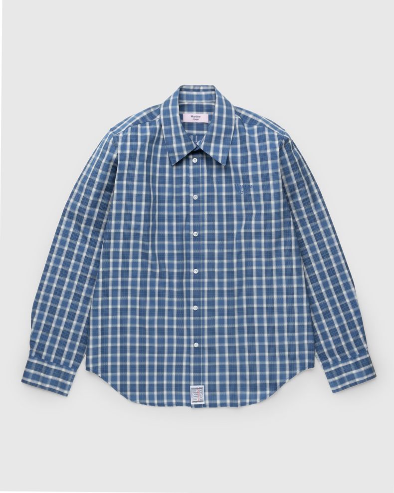 Classic Check Button-Down Shirt Blue