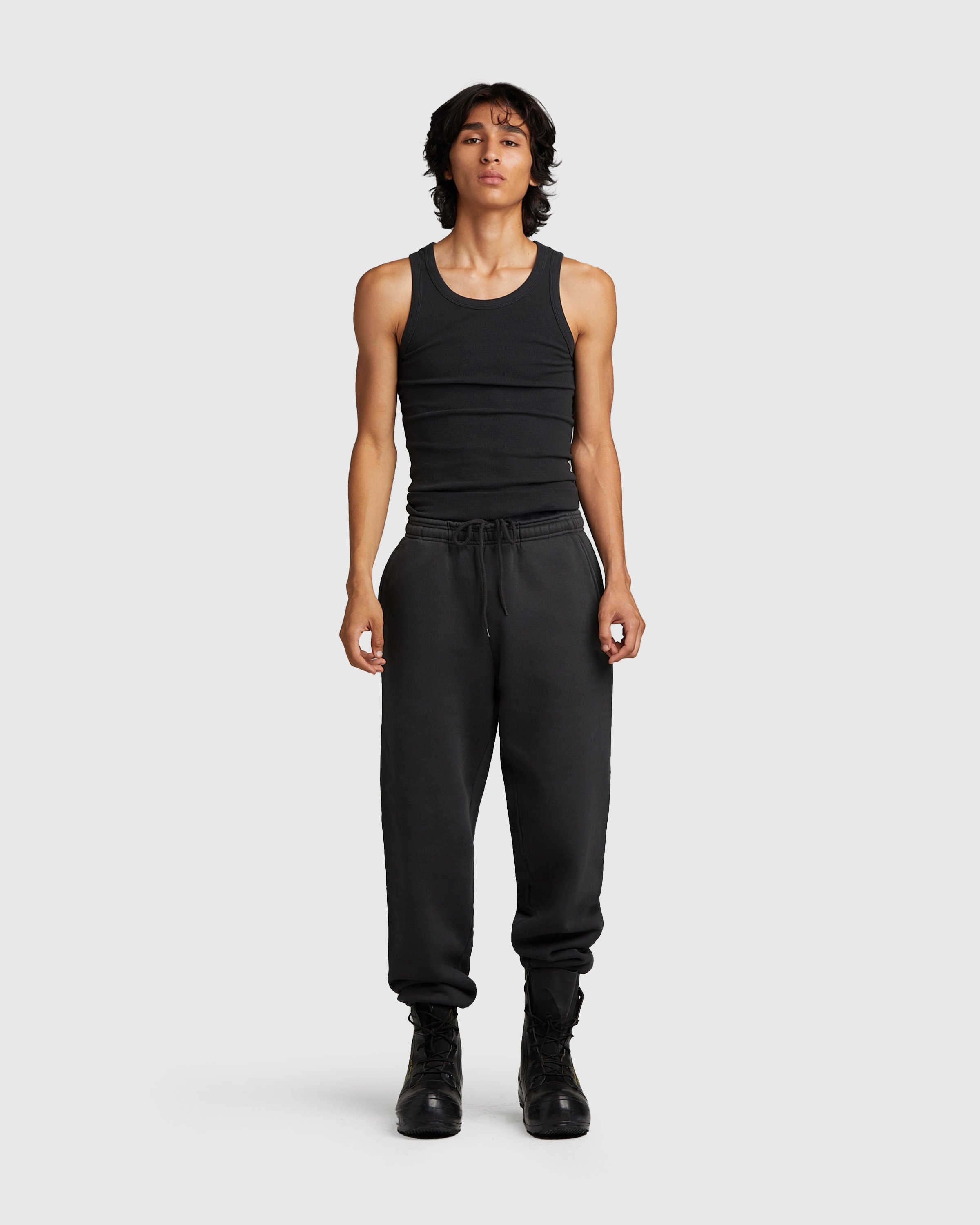 Entire Studios – Rib Tank Tar - Tops - Black - Image 2