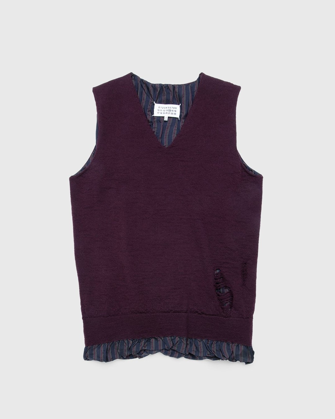 Maison Margiela – Vest Bordeaux - Knitwear - Red - Image 1