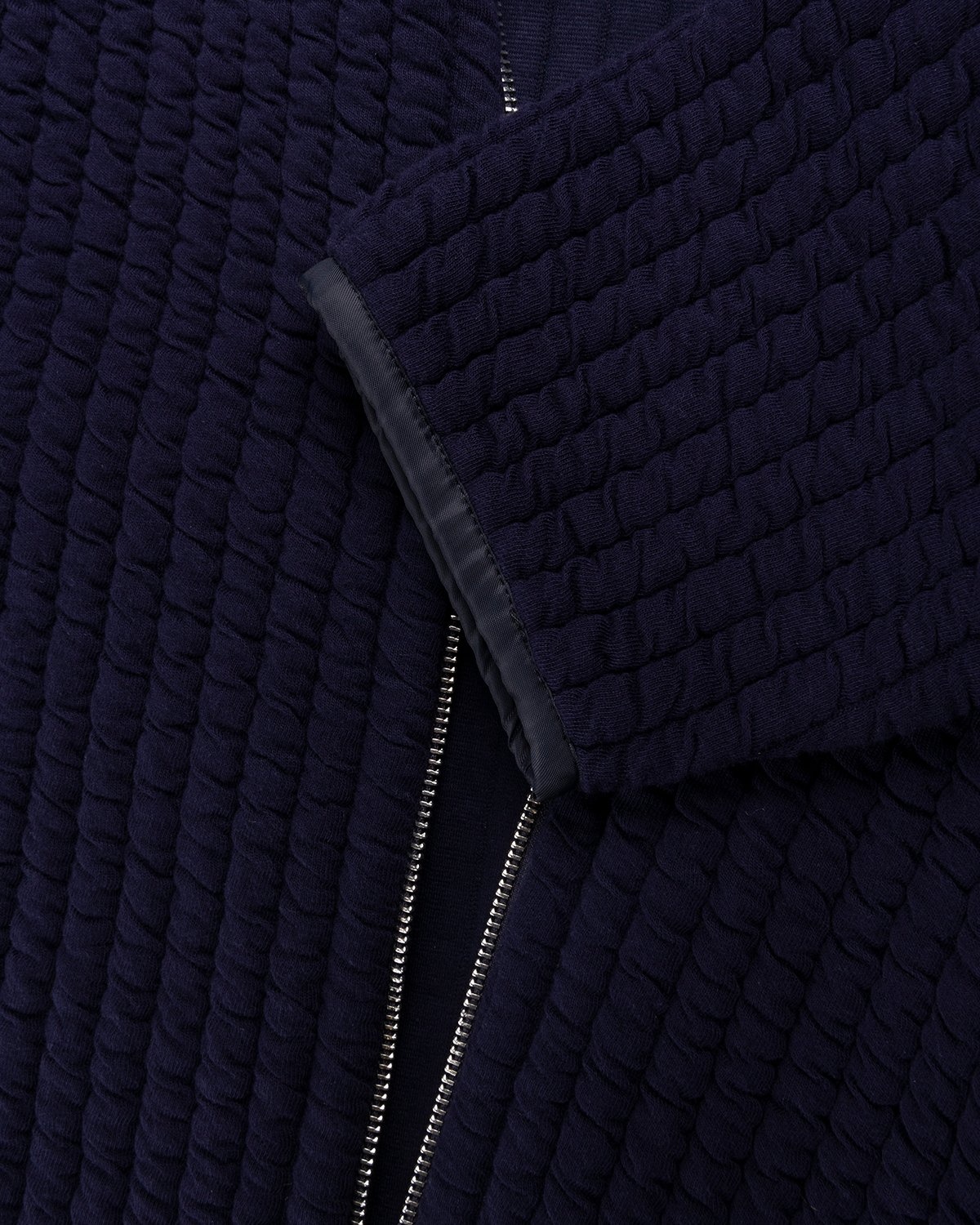 Jil Sander – Knitted Bomber Navy - Outerwear - Blue - Image 4