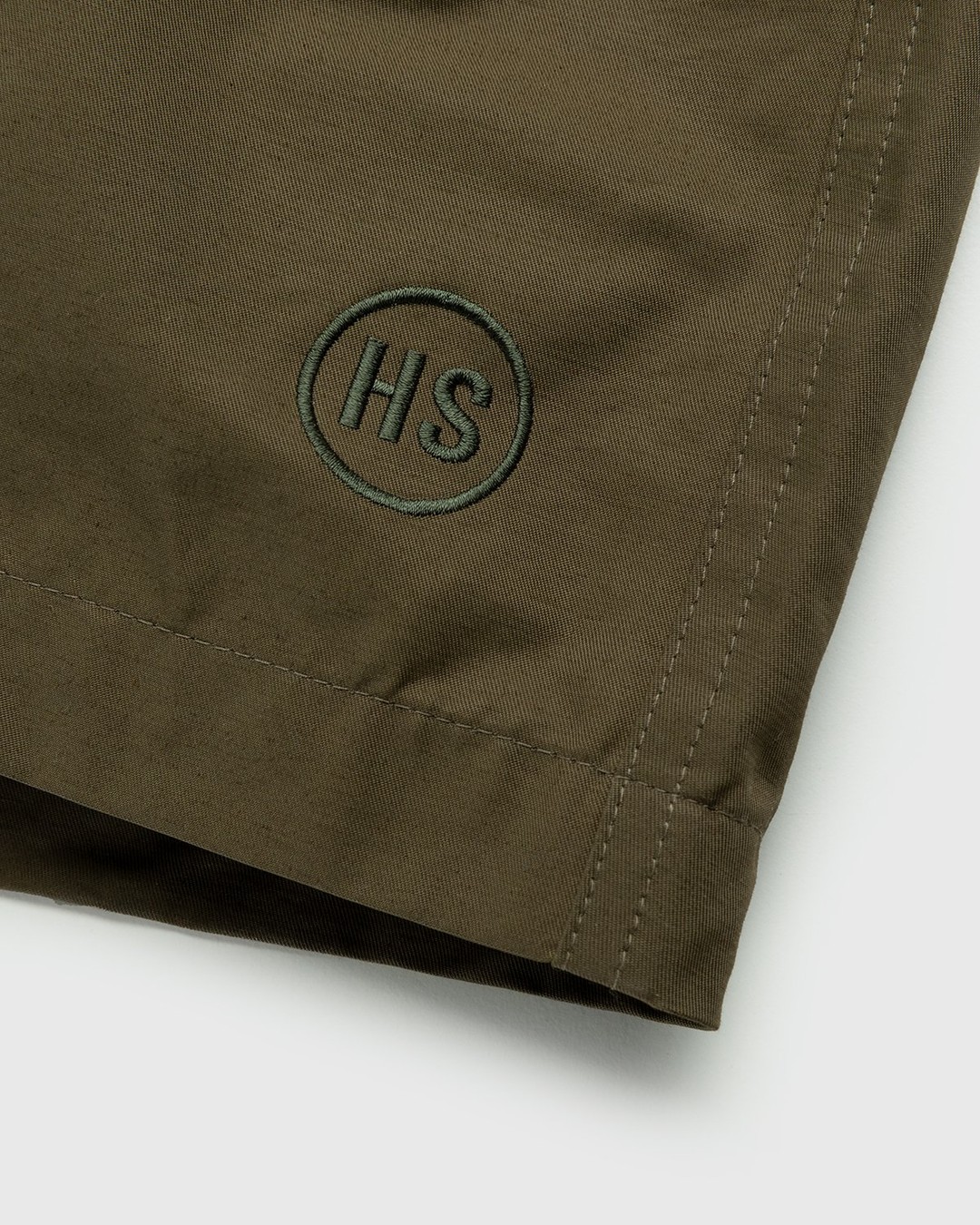 Highsnobiety – Cotton Nylon Water Short Olive - Shorts - Green - Image 5