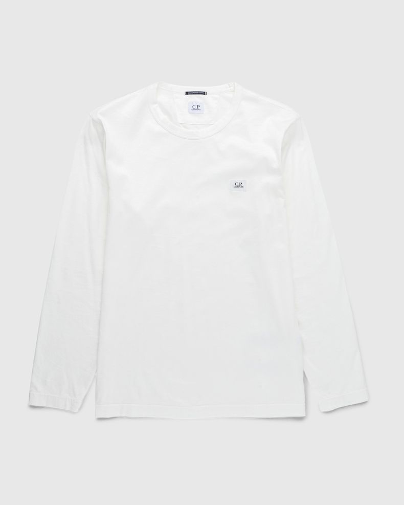 Logo Patch Long-Sleeve T-Shirt Gauze White