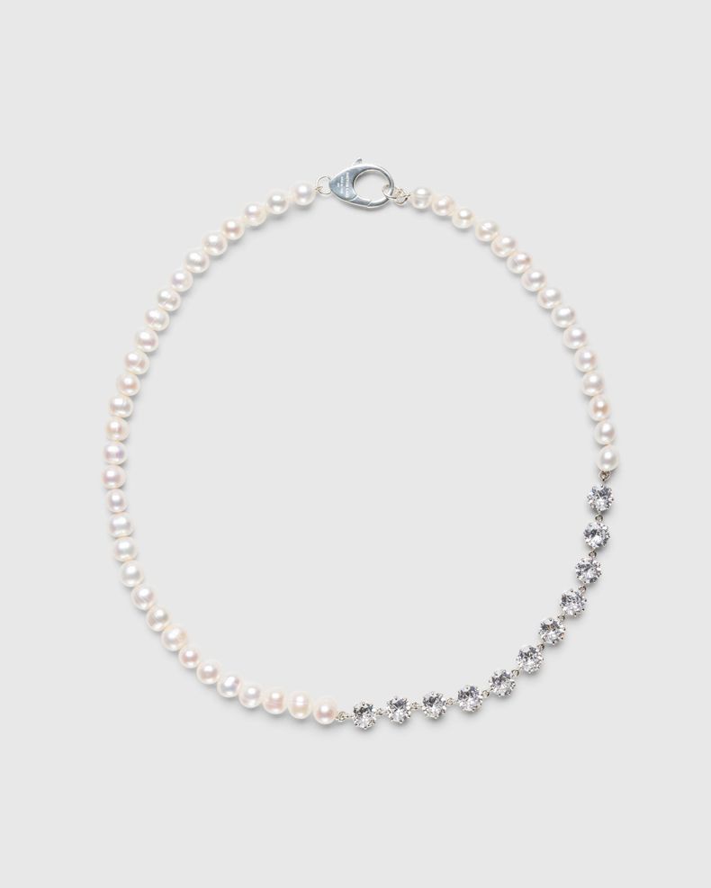 Pearl Tennis Chain Silver/White