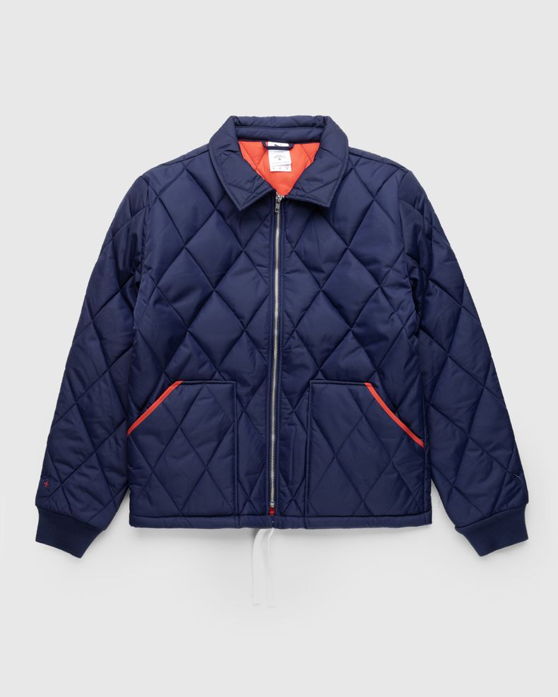 Water-Repellent Quilted Jacket Navy