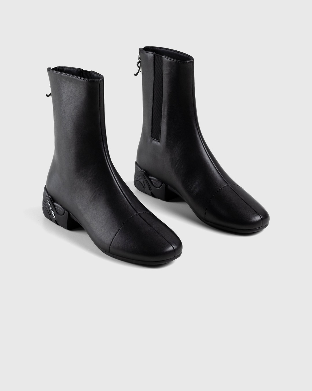 Raf Simons – Solaris High Leather Boot Black