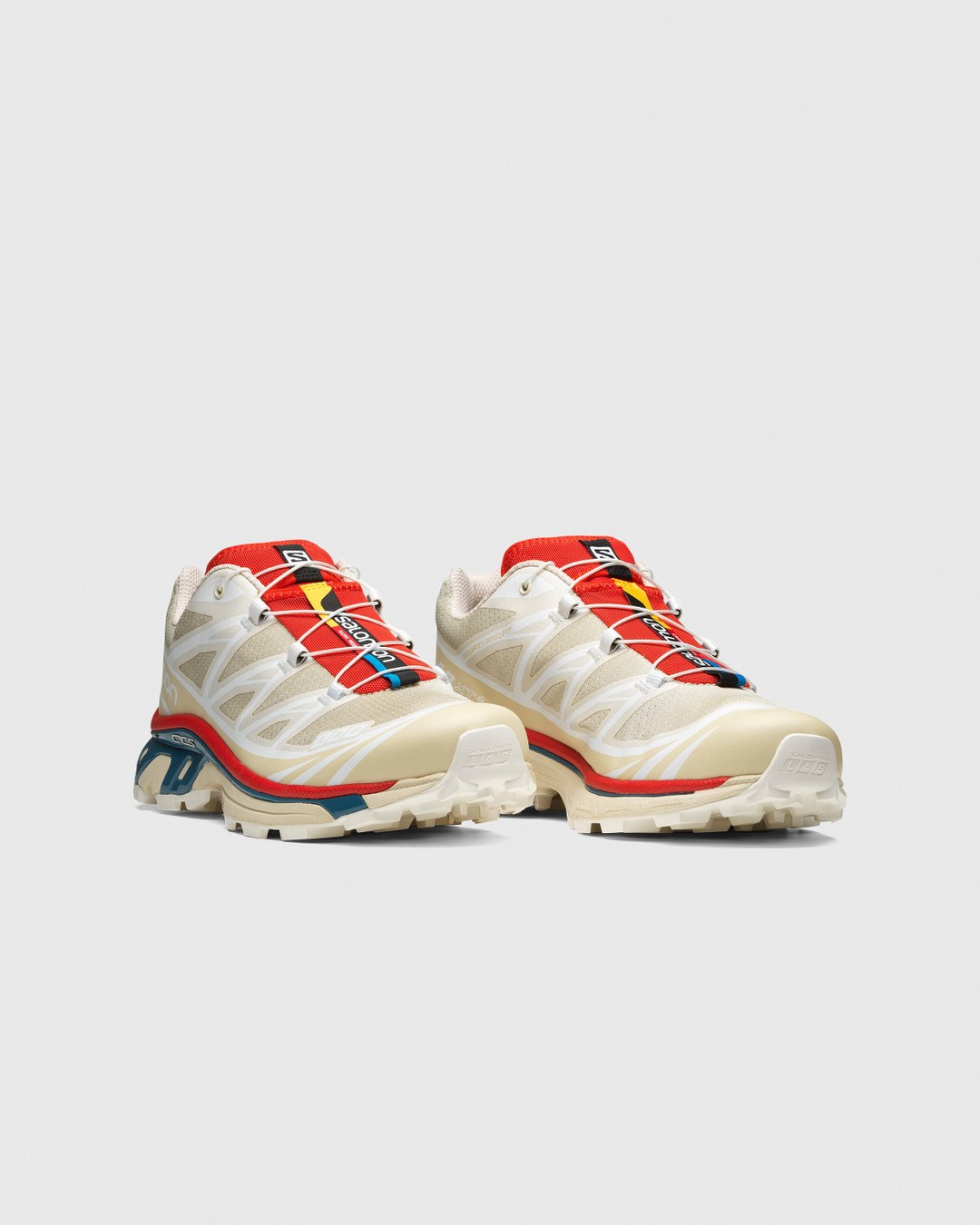 Salomon – XT-6 Almond Milk/Bleached Sand/Aurora Red - Sneakers - Multi - Image 2