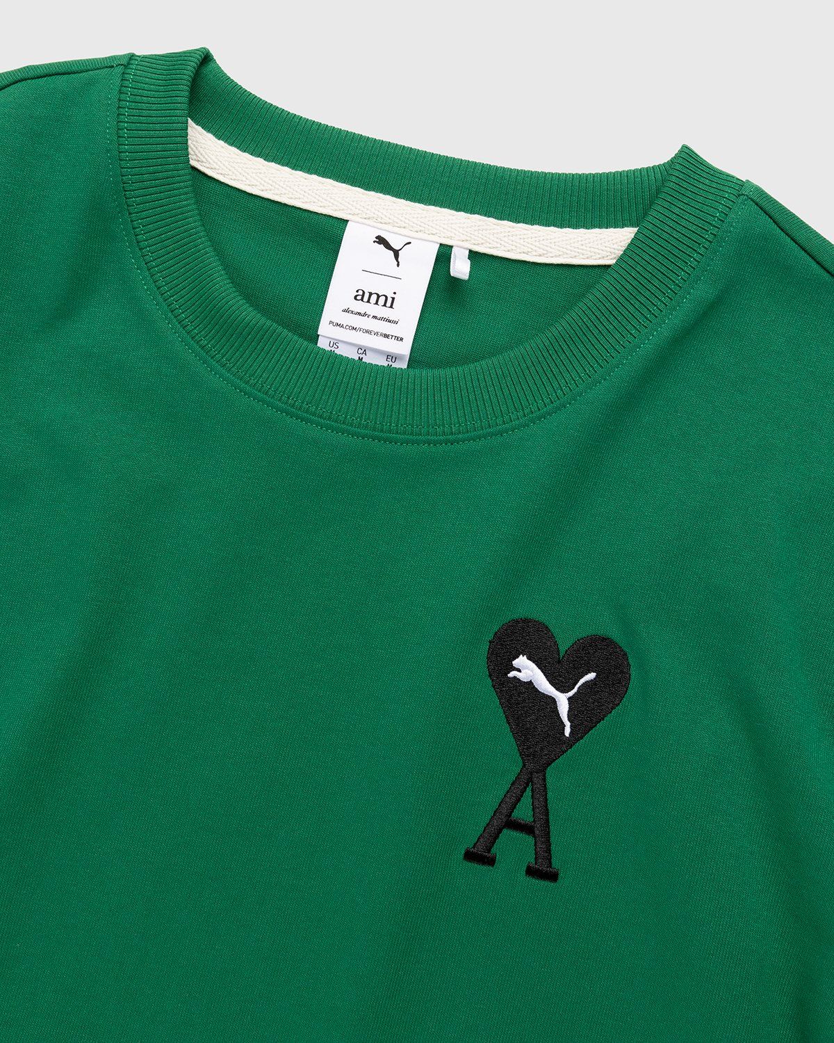 Puma x AMI – Graphic Logo Tee Verdant Green | Highsnobiety Shop