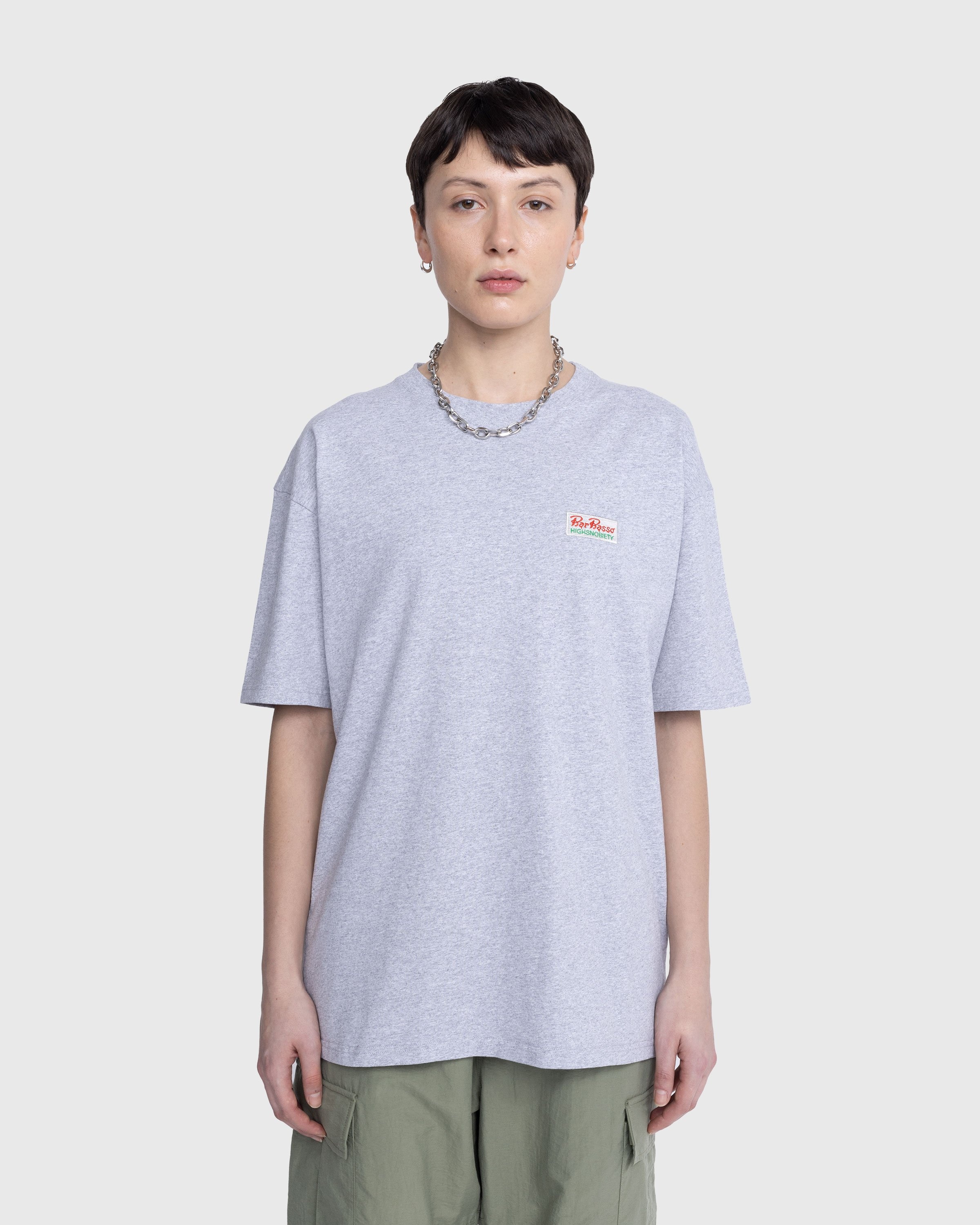Bar Basso x Highsnobiety – Graphic T-Shirt Grey - Tops - Grey - Image 3