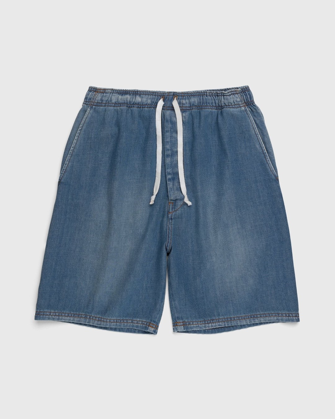 Loewe – Paula's Ibiza Drawstring Denim Shorts Blue - Shorts - Blue - Image 1