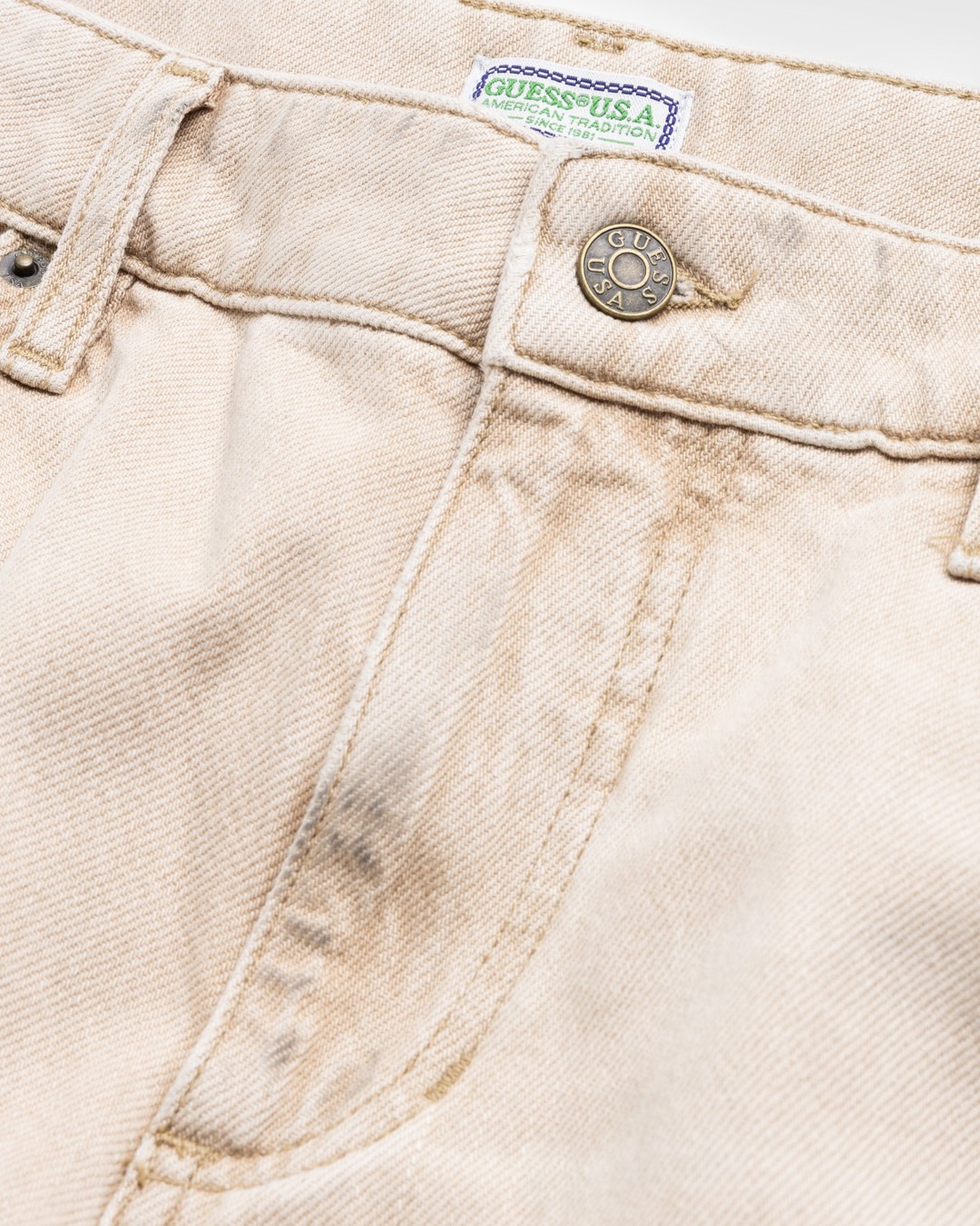 Tan clearance denim pants