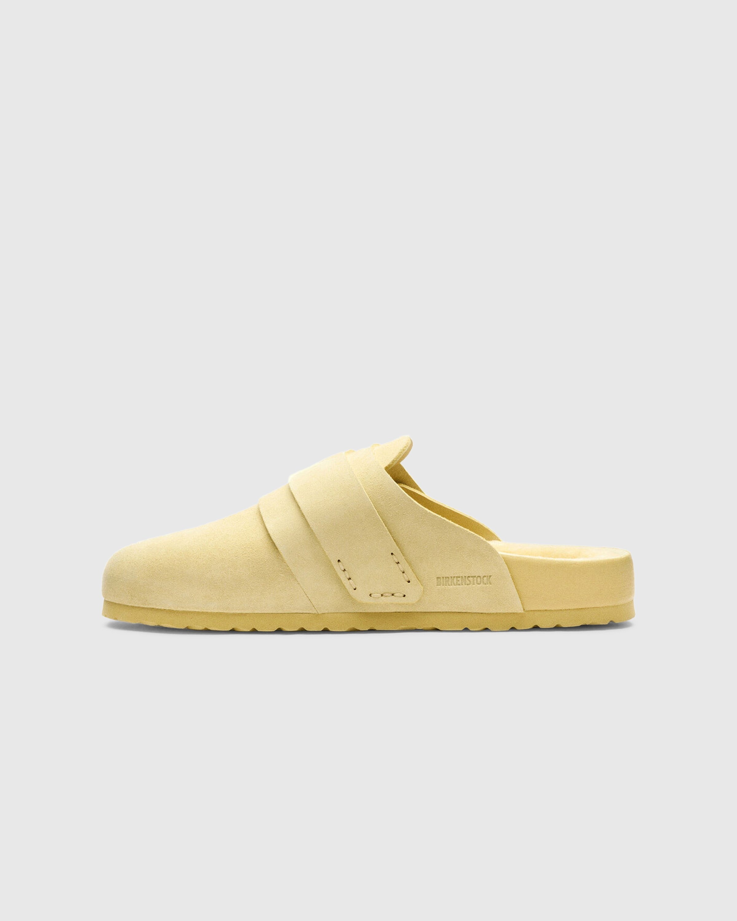 Pale yellow birkenstocks on sale