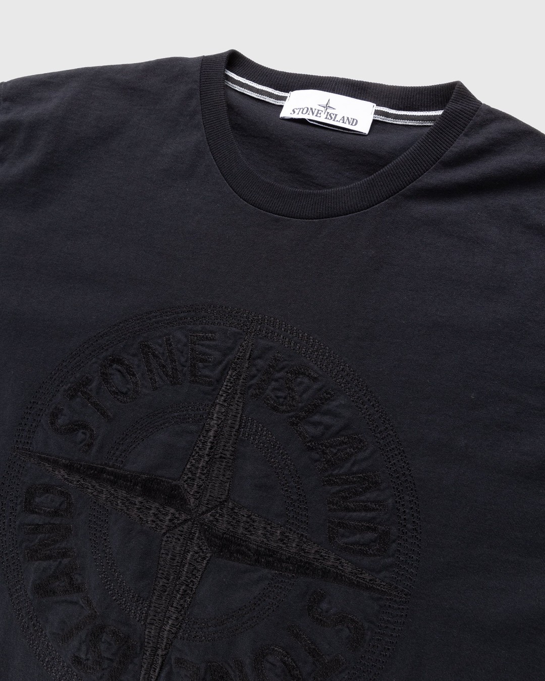 Stone Island – Compass Logo T-Shirt Black - T-shirts - Black - Image 4