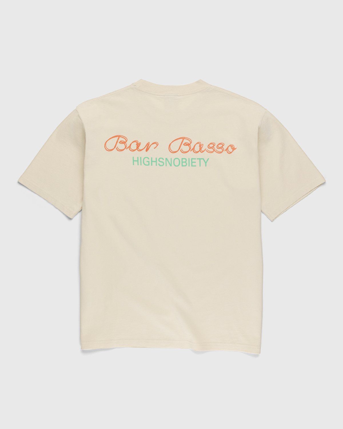 Bar Basso x Highsnobiety – Logo T-Shirt Eggshell - T-shirts - Beige - Image 1
