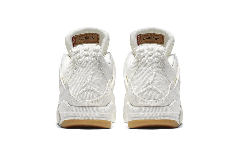 levis x jordan 4 white official look Air Jordan Levi’s x Nike
