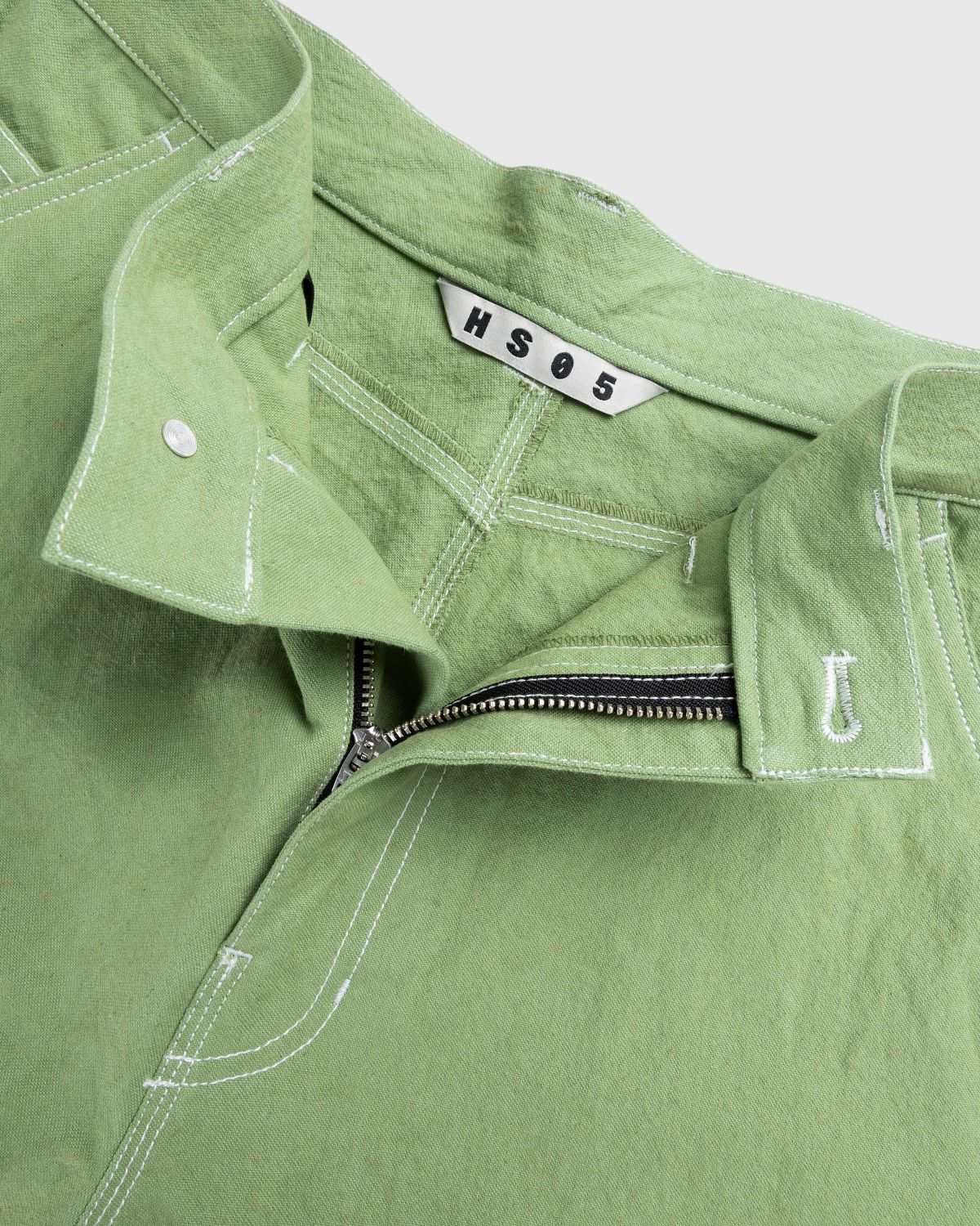 Highsnobiety HS05 – Sun Dried Canvas Carpenter Pants Green - Pants - Green - Image 6