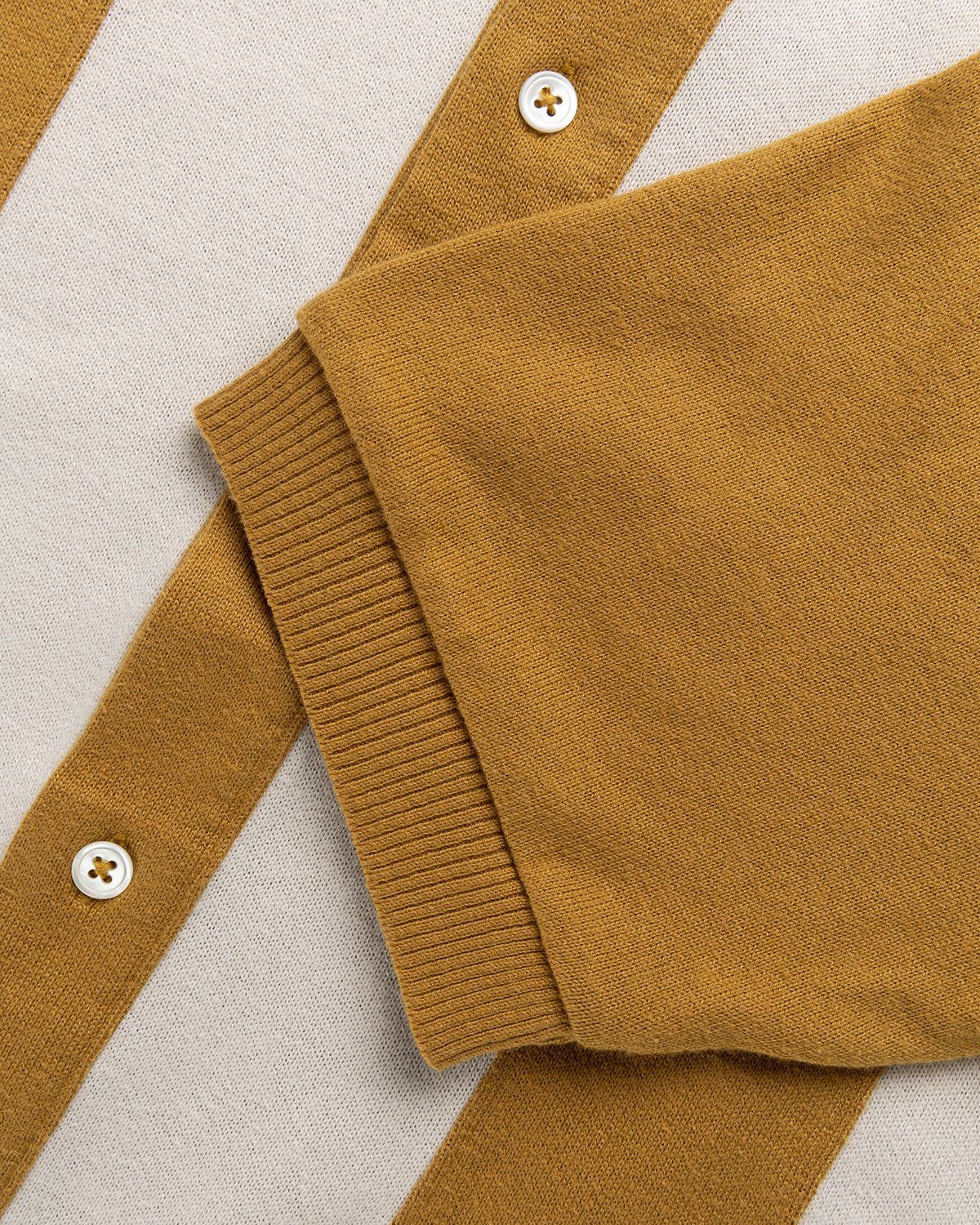 Highsnobiety – Knit Bowling Shirt Beige Brown - Shirts - Brown - Image 6