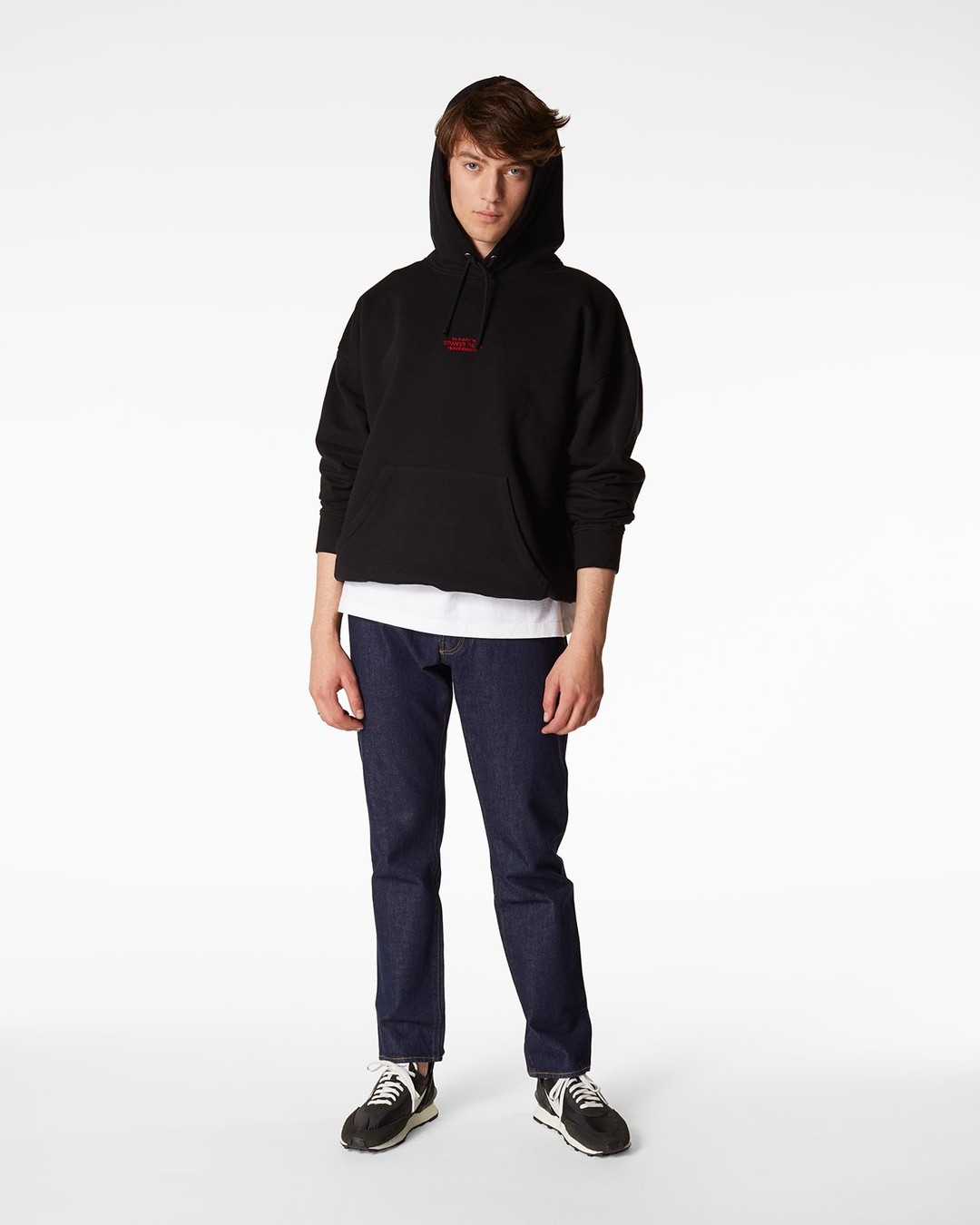 Highsnobiety – Stranger Things Logo Hoodie Black - Sweats - Black - Image 6