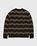 Acne Studios – Striped Fuzzy Sweater Brown/Military Green - Image 2