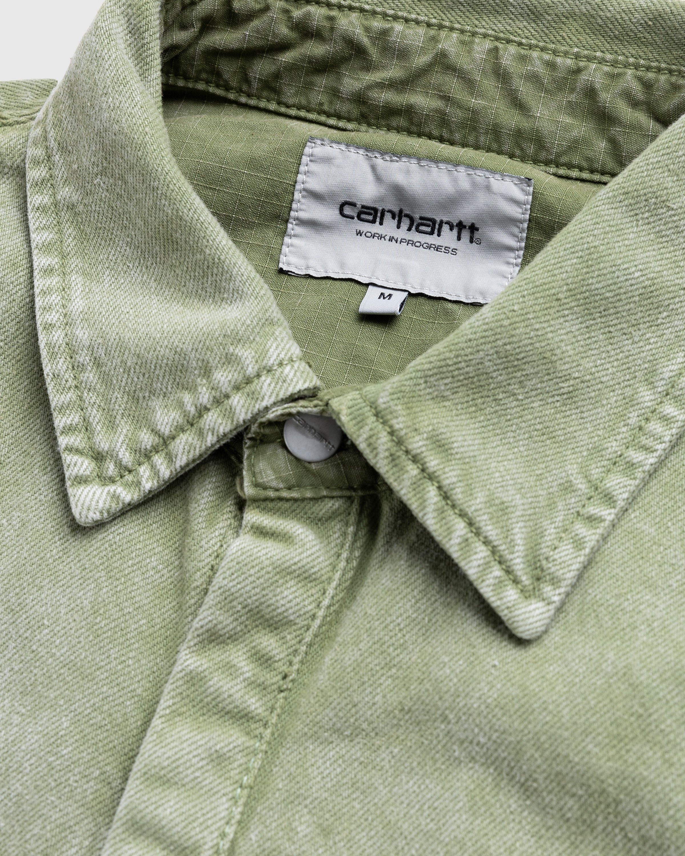 Olive green carhartt hotsell shirt
