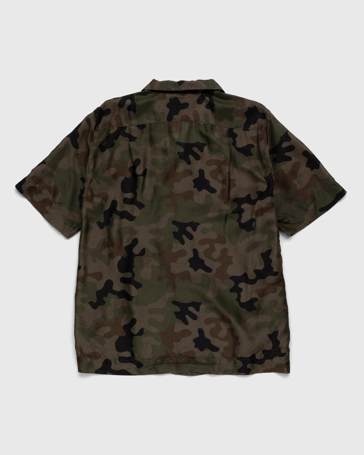 Dries van Noten – Carltone Silk Shirt Camouflage - Shirts - Brown - Image 2