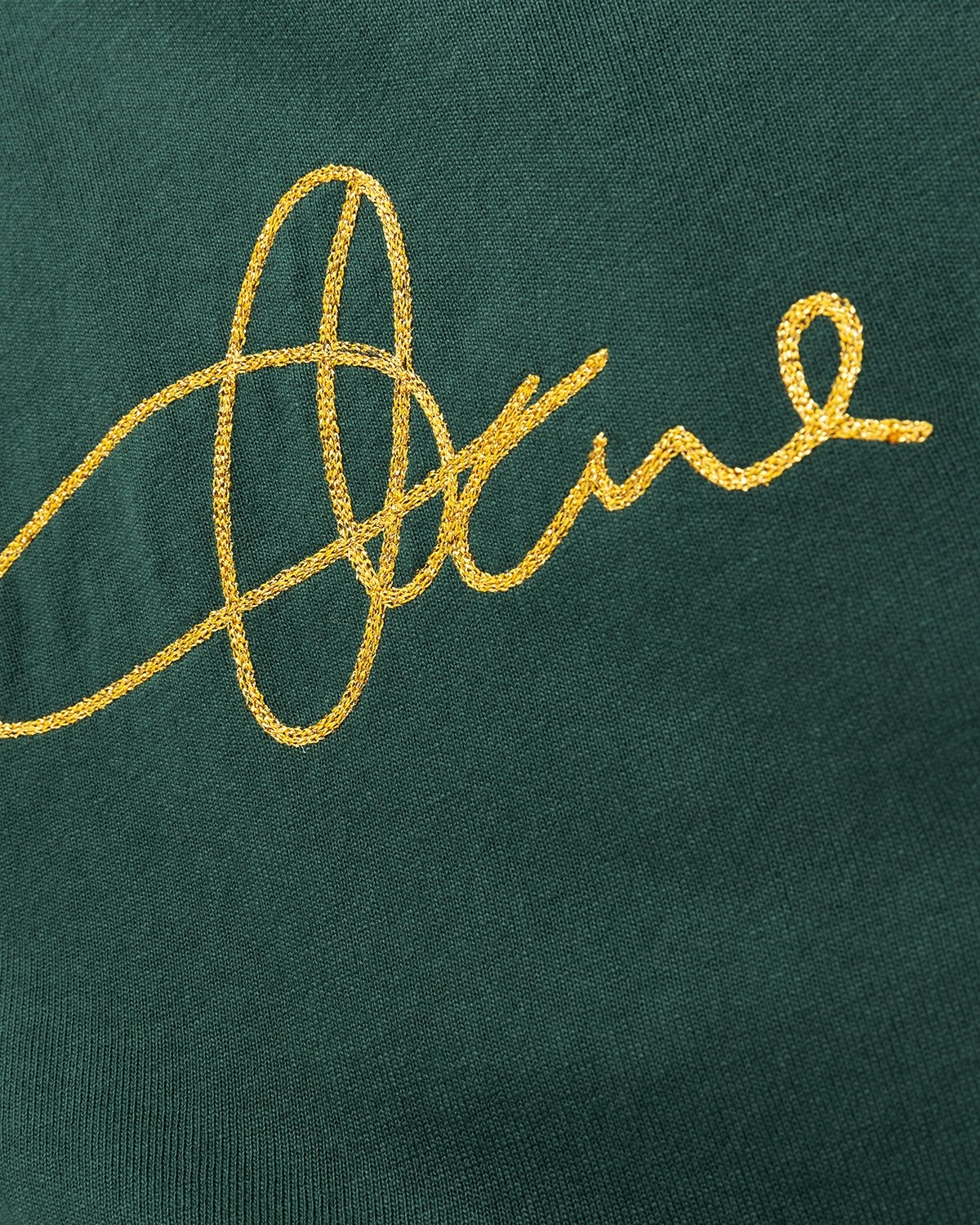 Acne Studios – Cotton Logo T-Shirt Deep Green - Tops - Green - Image 4