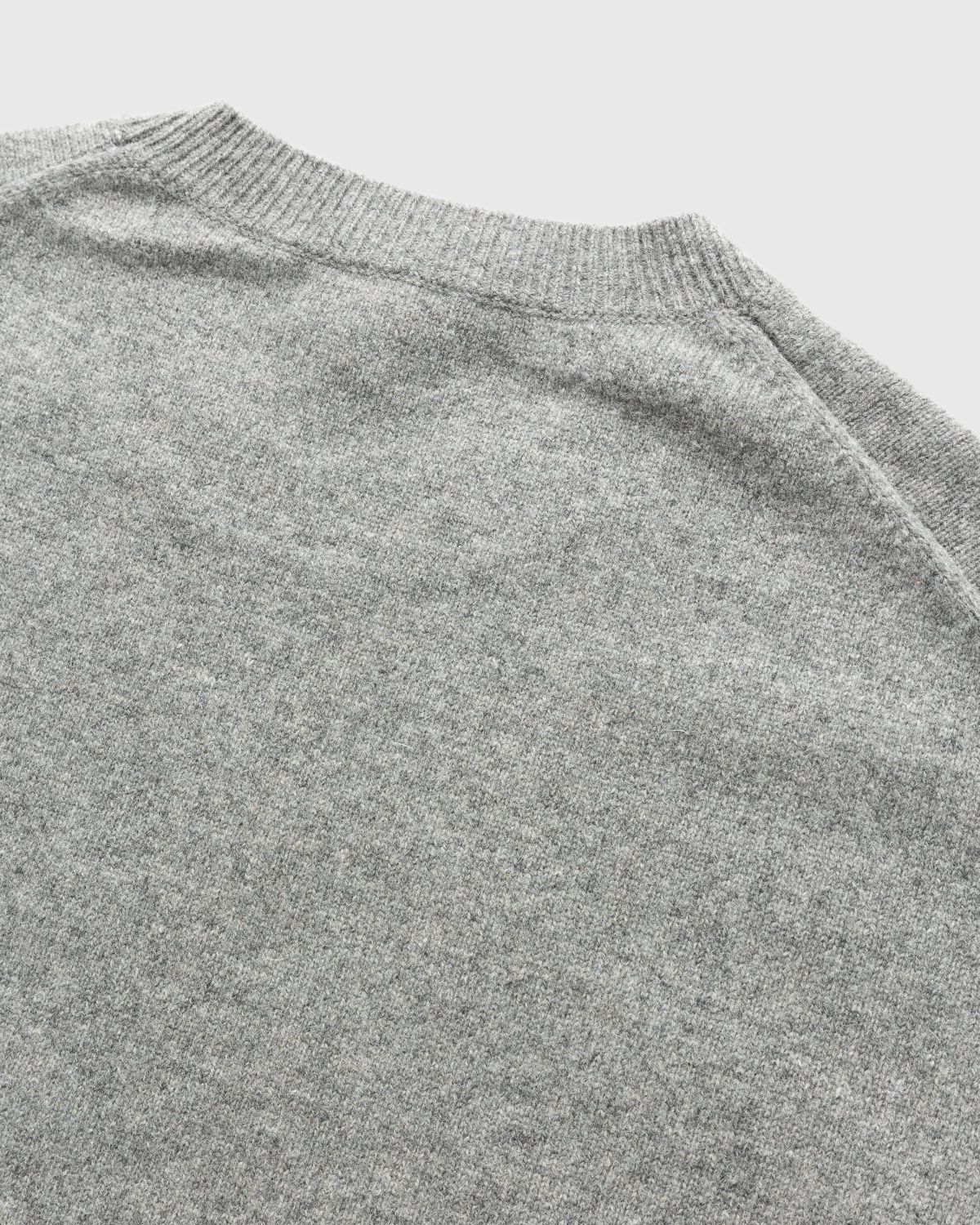 Kenzo – Boke Flower Merino Wool Sweater Middle Grey - Knitwear - Grey - Image 3