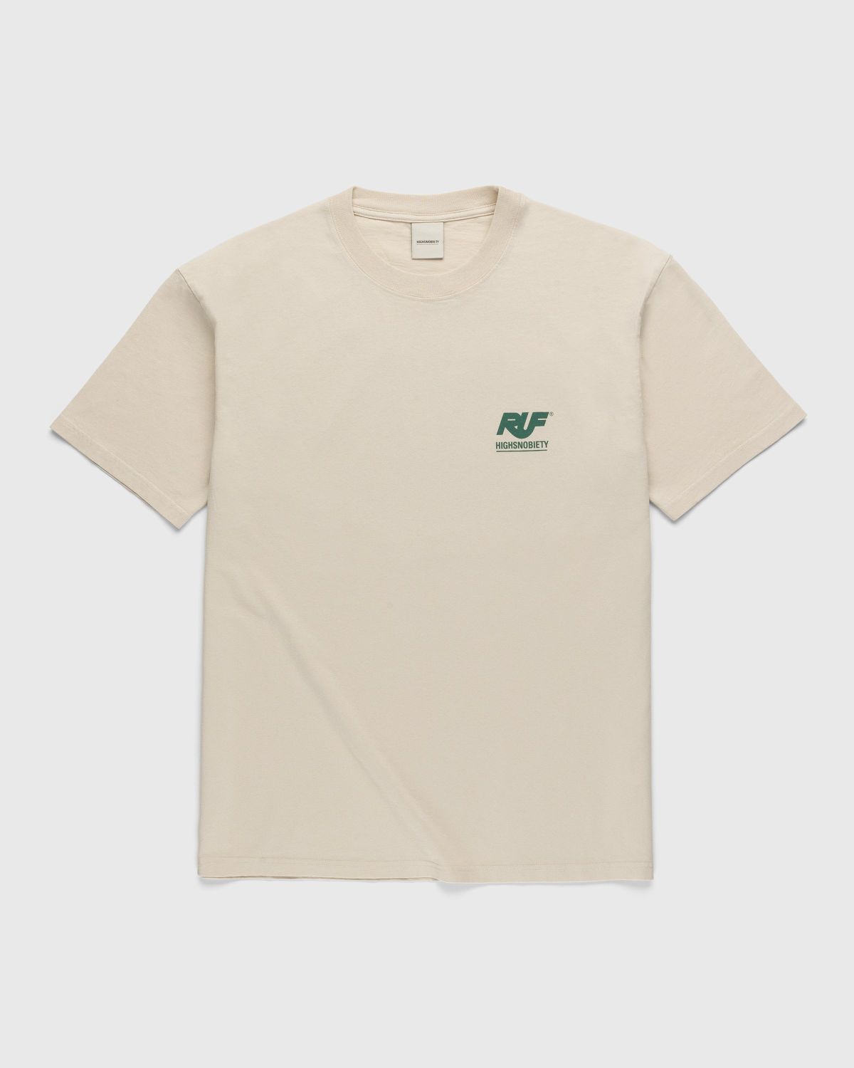 RUF x Highsnobiety – Shadow Logo T-Shirt Eggshell - Tops - Beige - Image 2