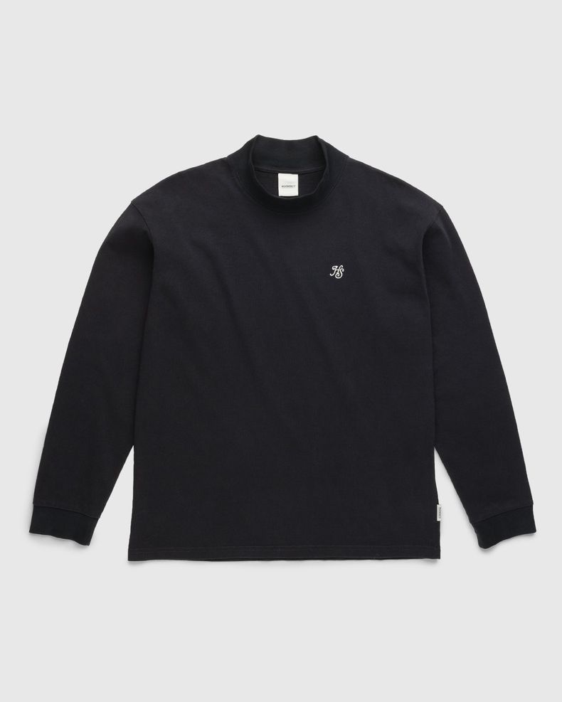 Highsnobiety – Heavy Logo Staples Mock Neck Black