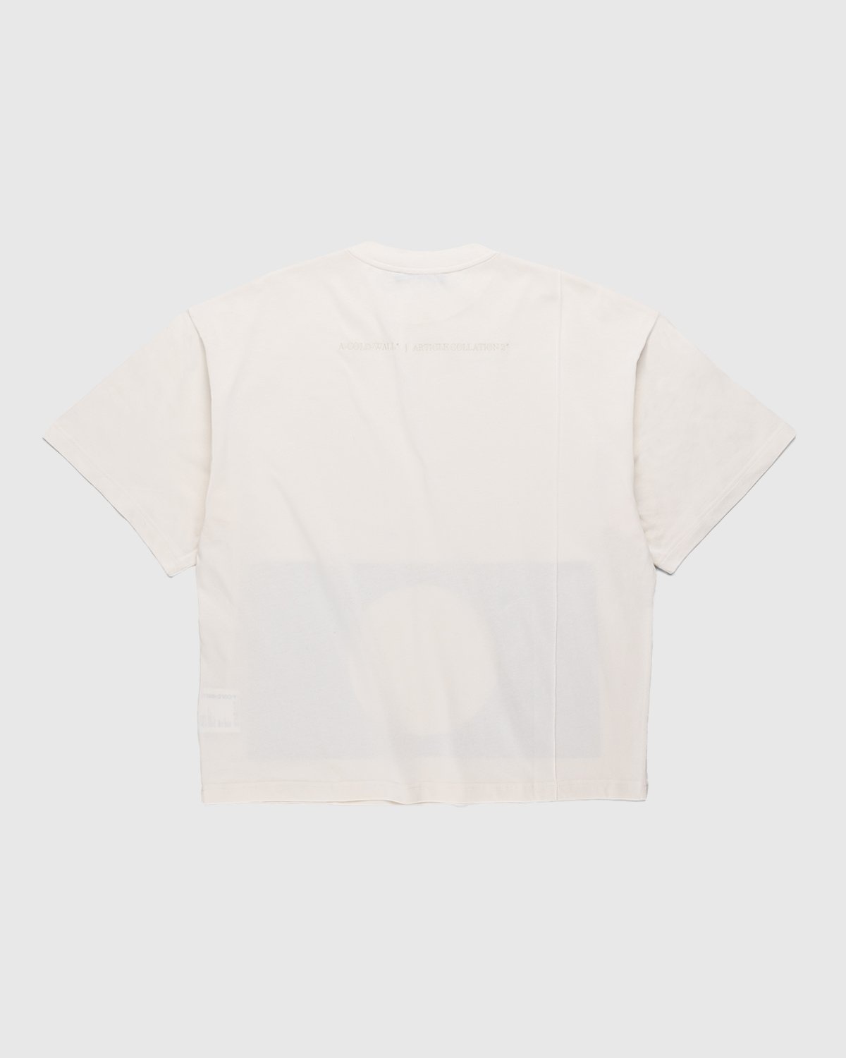 A-Cold-Wall* – Hemisphere Print T-Shirt Warm White - Tops - White - Image 2