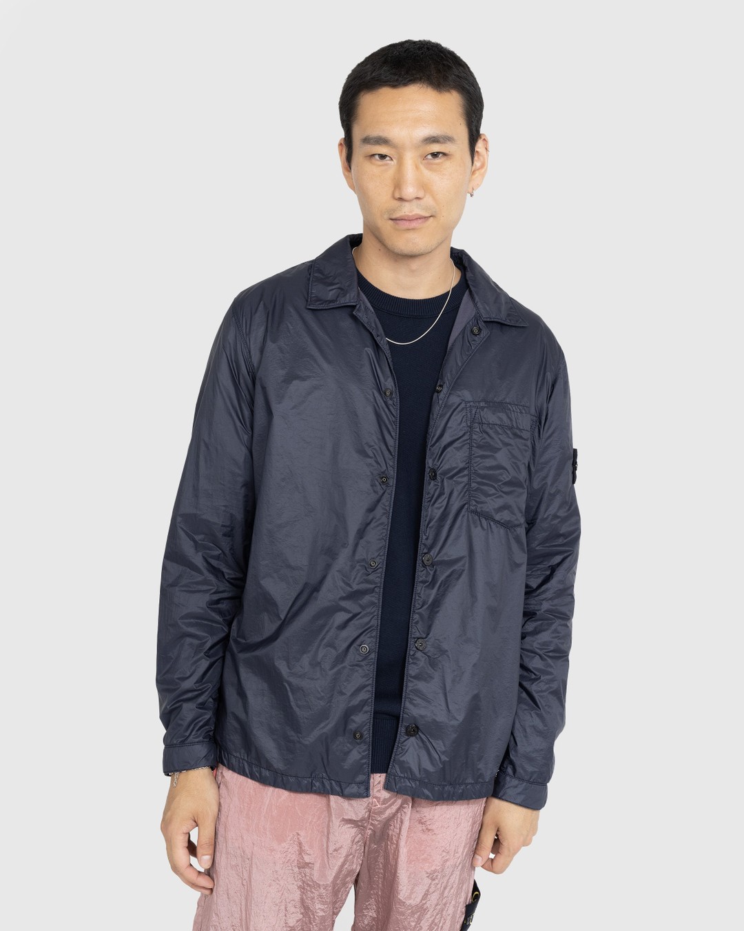 Stone Island – Overshirt Navy Blue 11025 - Shirts - Blue - Image 2