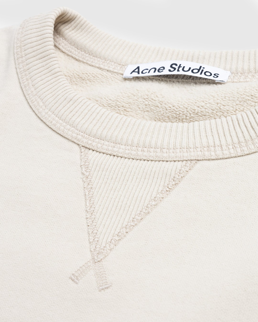 Acne Studios – Stamp Logo Sweater Champagne Beige - Sweats - Beige - Image 5