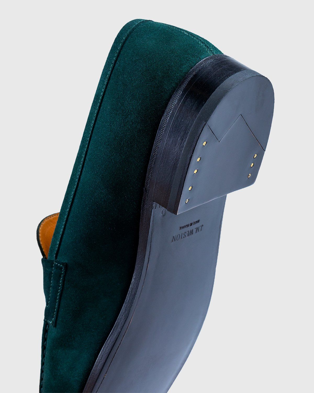 J.M. Weston x Highsnobiety – 180 'Penny' Loafer - Loafers - Green - Image 6