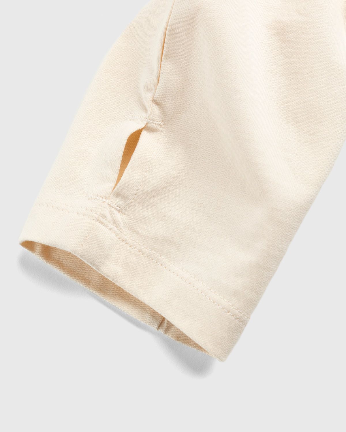 Marine Serre – Organic Cotton Relaxed Long-Sleeve Top Beige - Longsleeves - Beige - Image 3